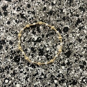 Elegant Gold and Pearl Enewton Beaded Bracelet